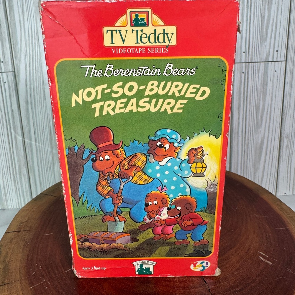 TV Teddy Berenstain Bears Not-So-Buried Treasure VHS 1993 Interactive Video Tape